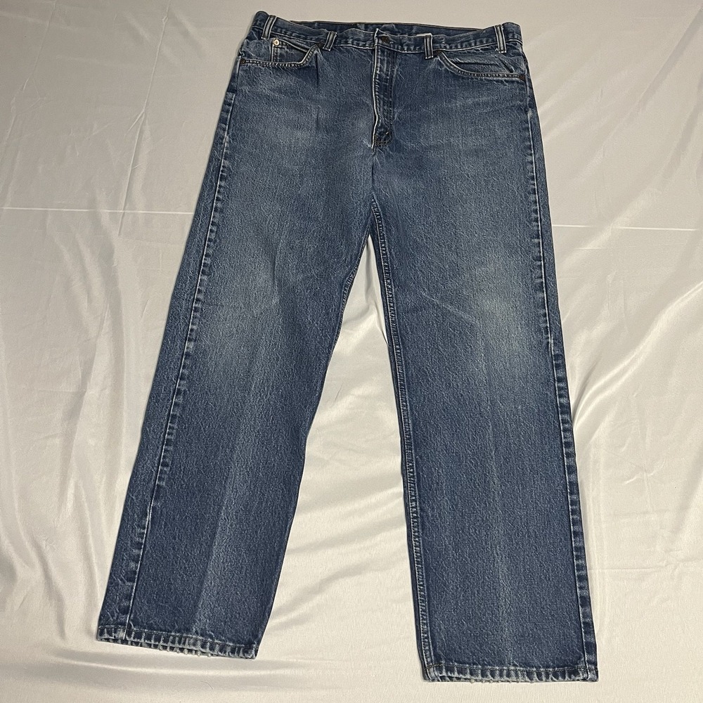 Vintage Levis 505 Orange Tab Jeans Mens 38x30 Blue Denim Classic Straight Leg